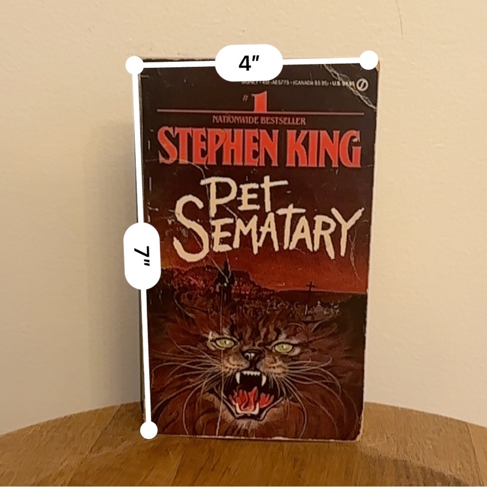 Vintage Pet Sematary by Stephen King Signet Paperback 1984 Supernatural Horror - Picture 15 of 16